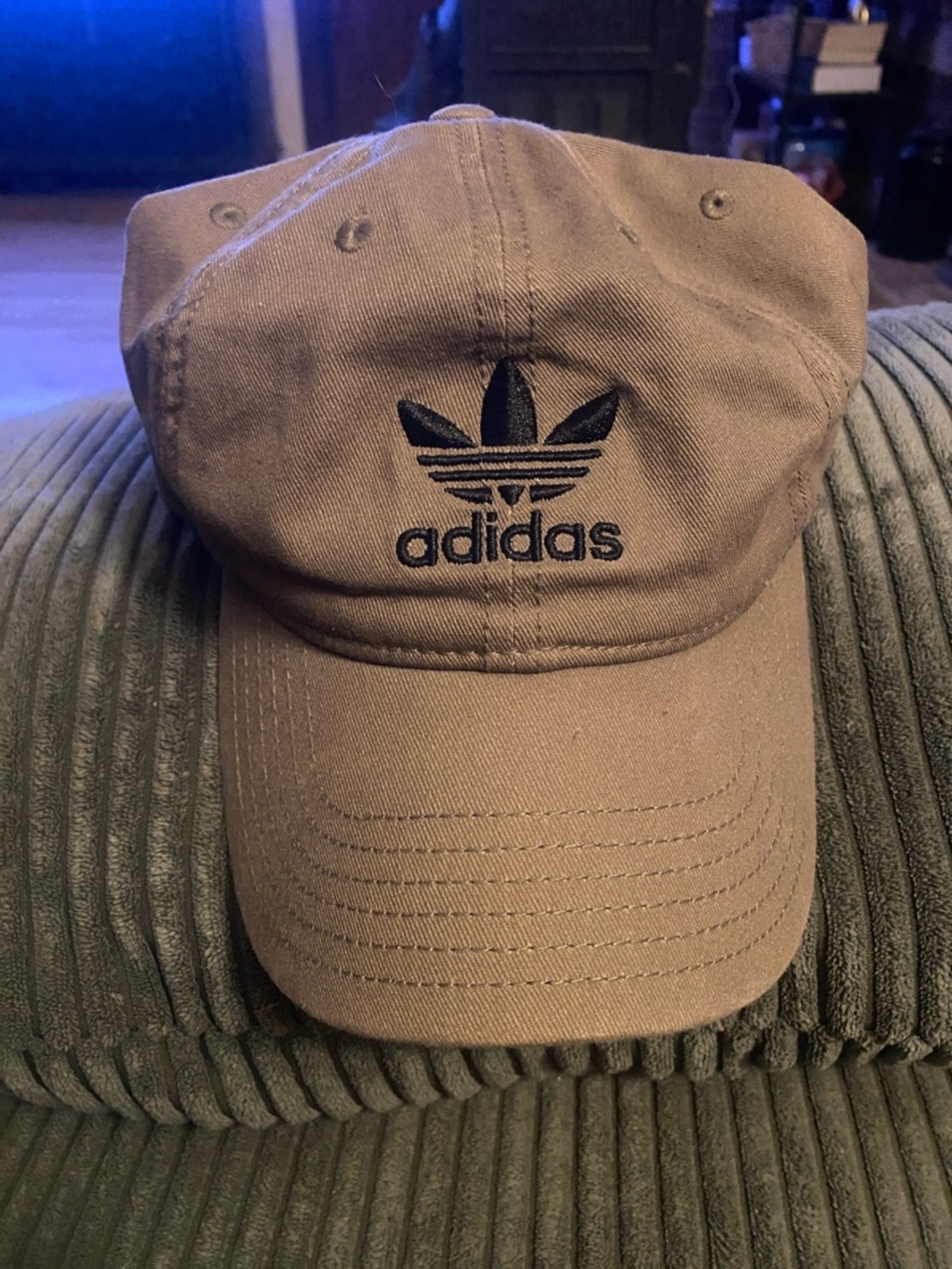 adidas Jade Green Baseball Cap with Black Trefoil Logo
